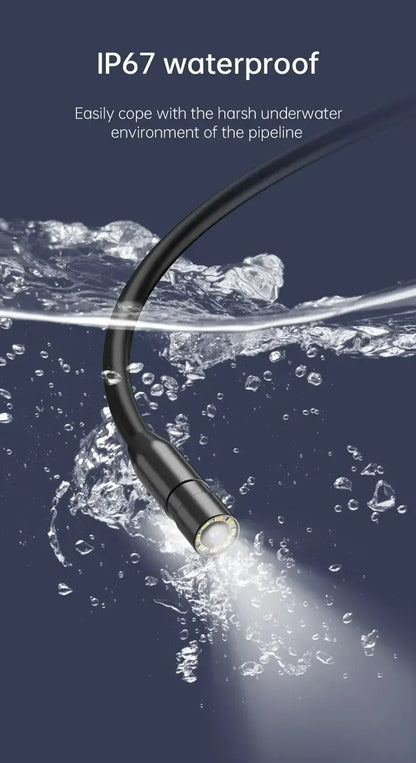 🔍 Industrial Endoscope Camera 8mm 📱 4.3" IPS | 1080P HD Pipe Camera 🚗