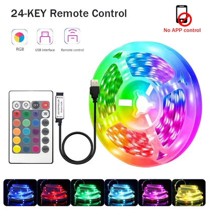 RGB LED Strip Lights – 5‑30m, App-Controlled, Multi-Color Mood Lighting ✨