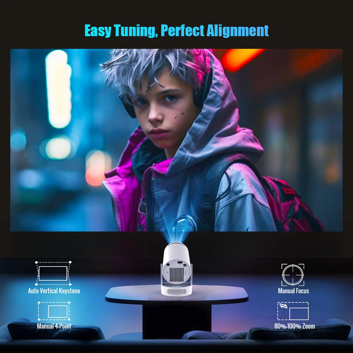 Magcubic Android 11 Projector 🔥 | 1280×720P, 4K Decode, Dual WiFi, 290ANSI, BT 5.0