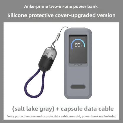 "Silicone Protective Case for Anker Prime 9600mAh 65W 🔋🛡️