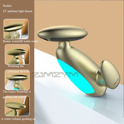 ✨🚿 4-Mode LED Pull-Out Basin Faucet