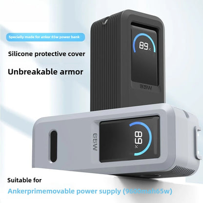 "Silicone Protective Case for Anker Prime 9600mAh 65W 🔋🛡️