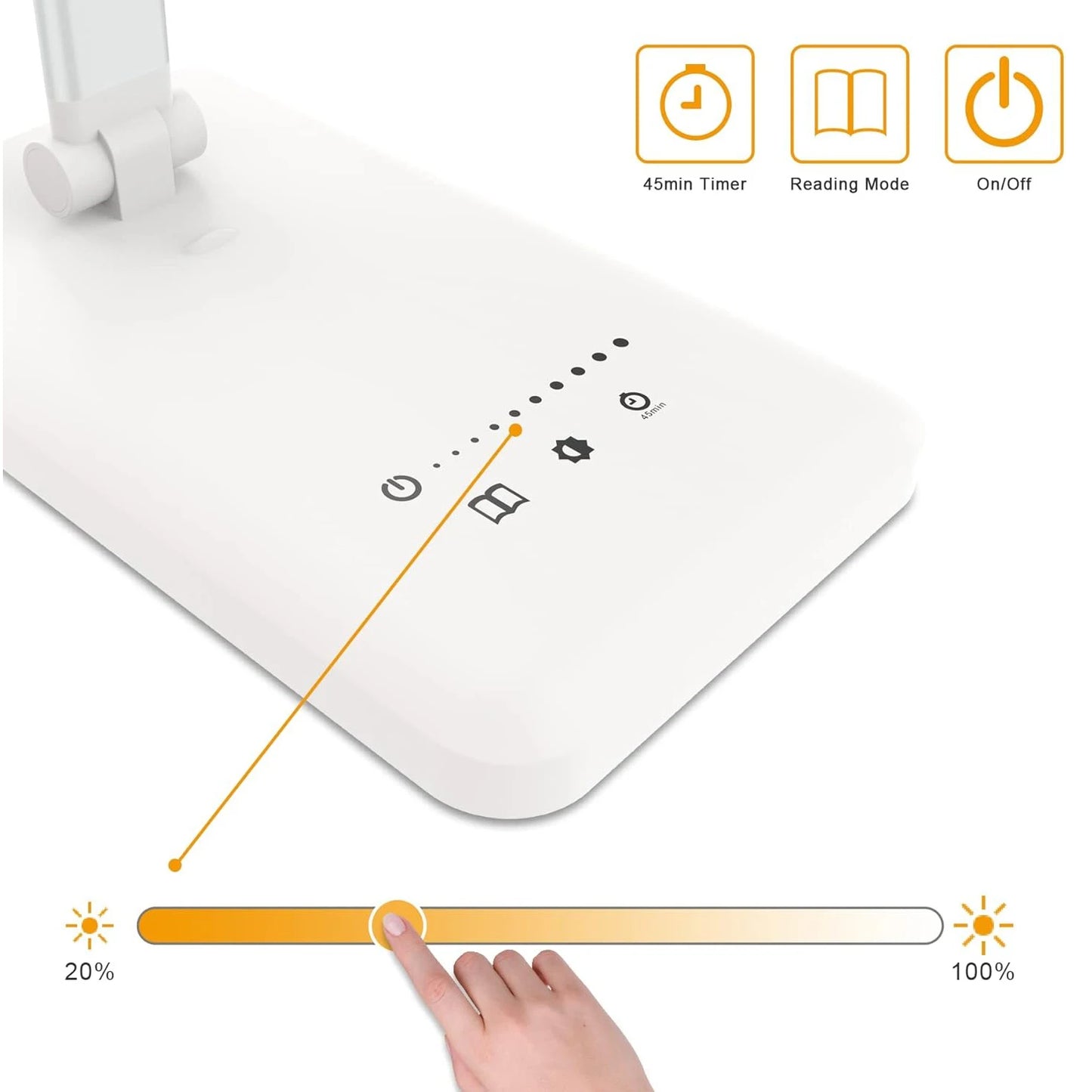 🔆 LED Table Lamp | 5 Lighting Modes | Smart Touch