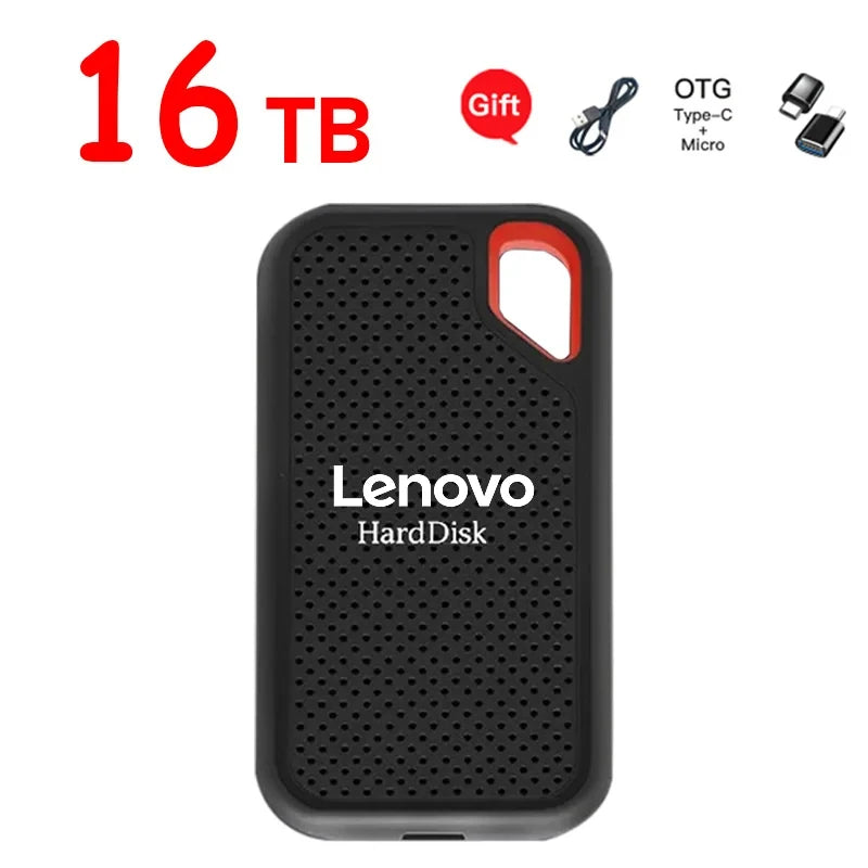 🔥 Lenovo Ultra-Capacity Portable SSD (128TB/16TB/8TB) | USB 3.1 High-Speed External Storage Drive