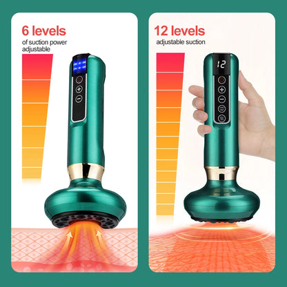 Guam Sha Massager with Electric Suction & Heat 💆‍♂️ | Anti-Cellulite & Pain Relief 🔥
