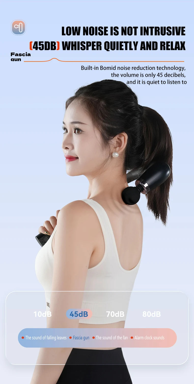 ⚡ Electric Fascia Gun Massager – Deep Muscle Relaxation for Fitness & Recovery 💪