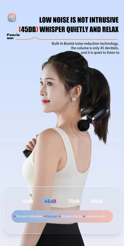 ⚡ Electric Fascia Gun Massager – Deep Muscle Relaxation for Fitness & Recovery 💪