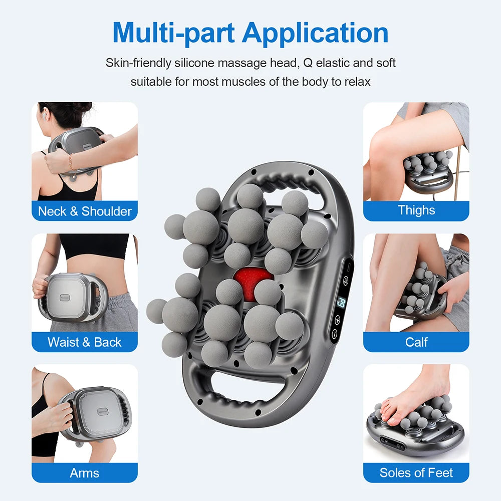 💪 22-Head Fascia Massage Gun | Deep Tissue Massager for Pain Relief ⚡