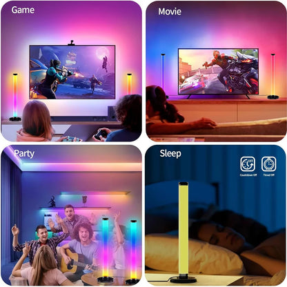 ✨ Smart LED Light Bar 360° RGB Ambient Lamp 🎮 TV Backlight & Music Sync