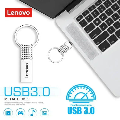 Lenovo Original 2TB USB Flash 3.0 Drive Metal Real Capacity 1TB Memory Stick High Speed Flash Disk Storage 512GB  U Disk For PC