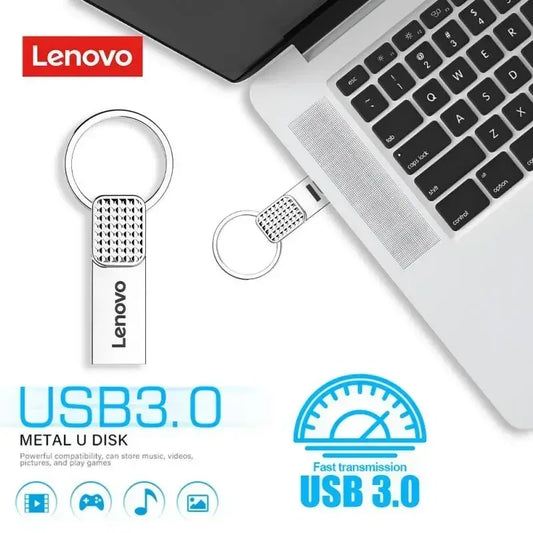 Lenovo Original 2TB USB Flash 3.0 Drive Metal Real Capacity 1TB Memory Stick High Speed Flash Disk Storage 512GB  U Disk For PC