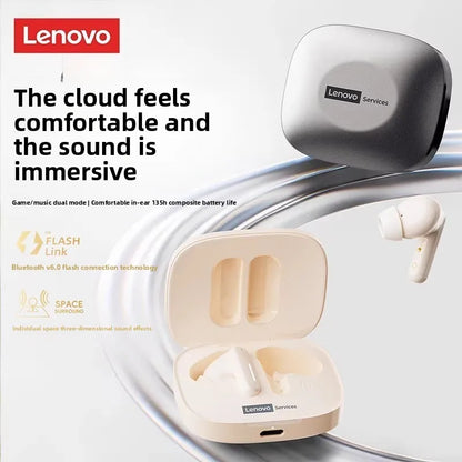 Lenovo LE209 Bluetooth 6.0 Earbuds 🎧 Hi-Fi Stereo | Noise-Cancelling TWS Headset