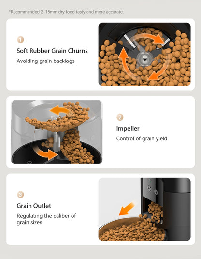 🐶🐱 ROJECO Smart Pet Feeder – 📱 Wi-Fi Remote | 🍽️ Automatic Dog & Cat Dispenser