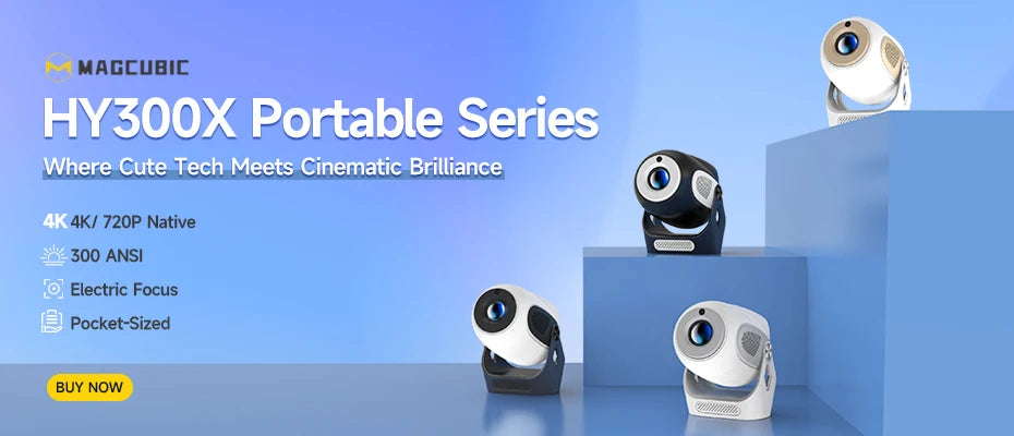 Magcubic Android 11 Projector 🔥 | 1280×720P, 4K Decode, Dual WiFi, 290ANSI, BT 5.0