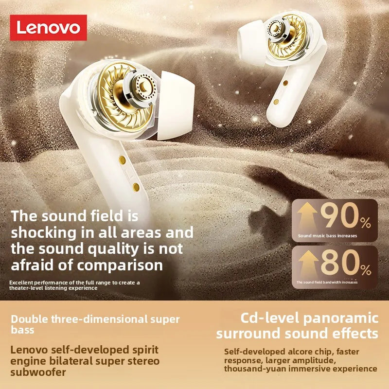 Lenovo LE209 Bluetooth 6.0 Earbuds 🎧 Hi-Fi Stereo | Noise-Cancelling TWS Headset