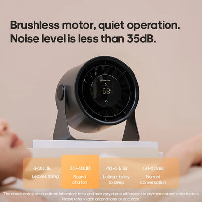 🌬️ Portable USB Fan 🔋 100 Speeds, Quiet & Adjustable for Home & Outdoor ✨