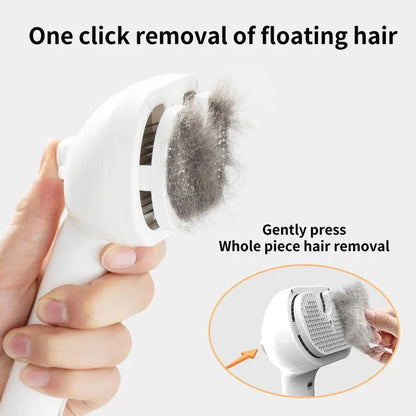 Pet Steam Spray Comb 🐾💦 – Grooming, Dematting & Massage Brush for Cats & Dogs