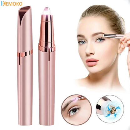 💖 Mini Electric Eyebrow Trimmer | Painless USB Hair Removal Shaper for Women