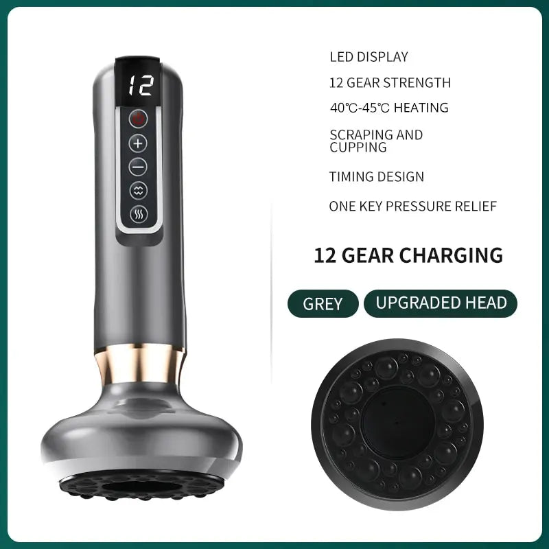 Guam Sha Massager with Electric Suction & Heat 💆‍♂️ | Anti-Cellulite & Pain Relief 🔥