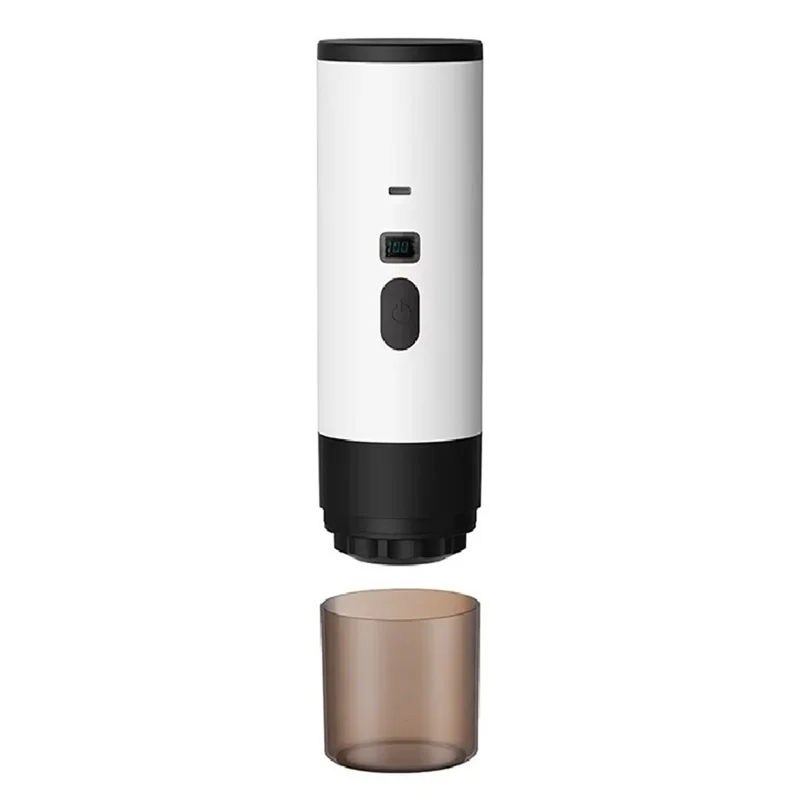 ☕ Portable Espresso Coffee Maker  Fast Brew System 🔋 Integrated Power Bank