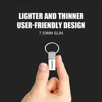 Lenovo Original 2TB USB Flash 3.0 Drive Metal Real Capacity 1TB Memory Stick High Speed Flash Disk Storage 512GB  U Disk For PC