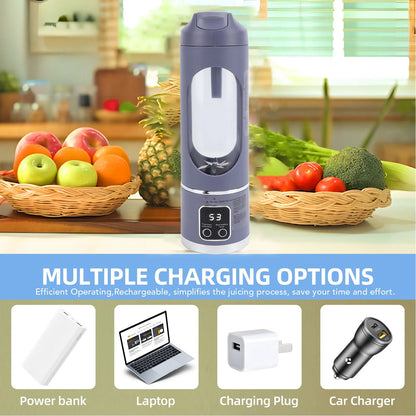 ⚡🥤 Portable USB Blender 450ML | Fresh Smoothies Anywhere