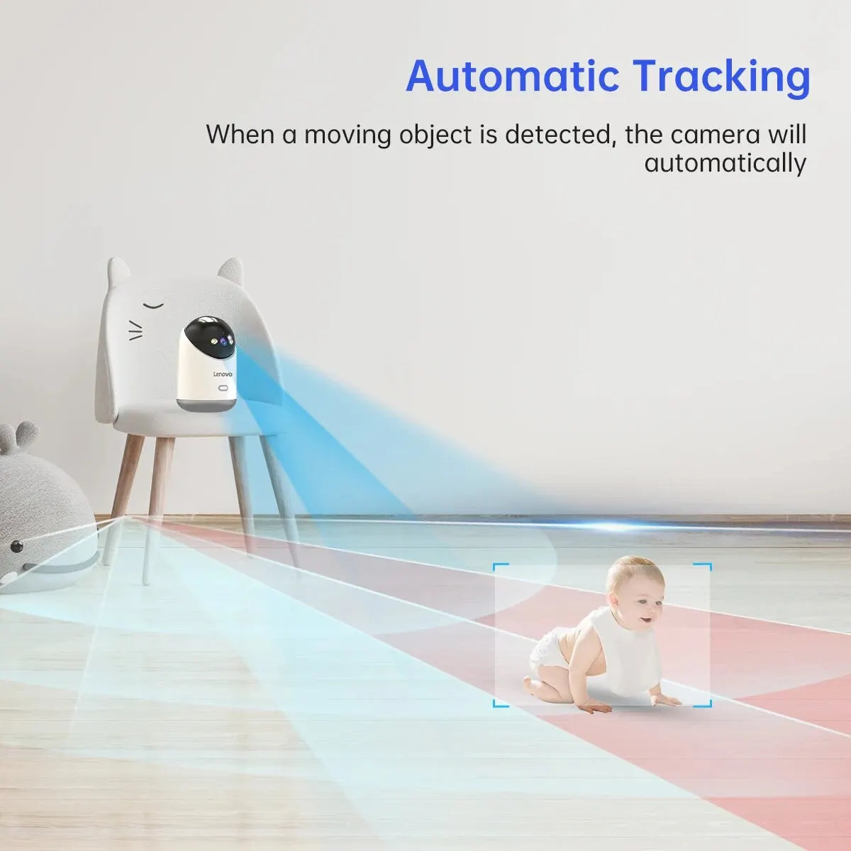 📡 Lenovo Smart 3MP PTZ WiFi Camera 🎥 Indoor CCTV | Motion Alerts, 5G, Night Vision
