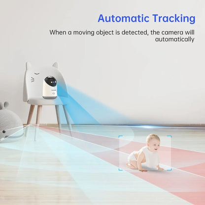 📡 Lenovo Smart 3MP PTZ WiFi Camera 🎥 Indoor CCTV | Motion Alerts, 5G, Night Vision