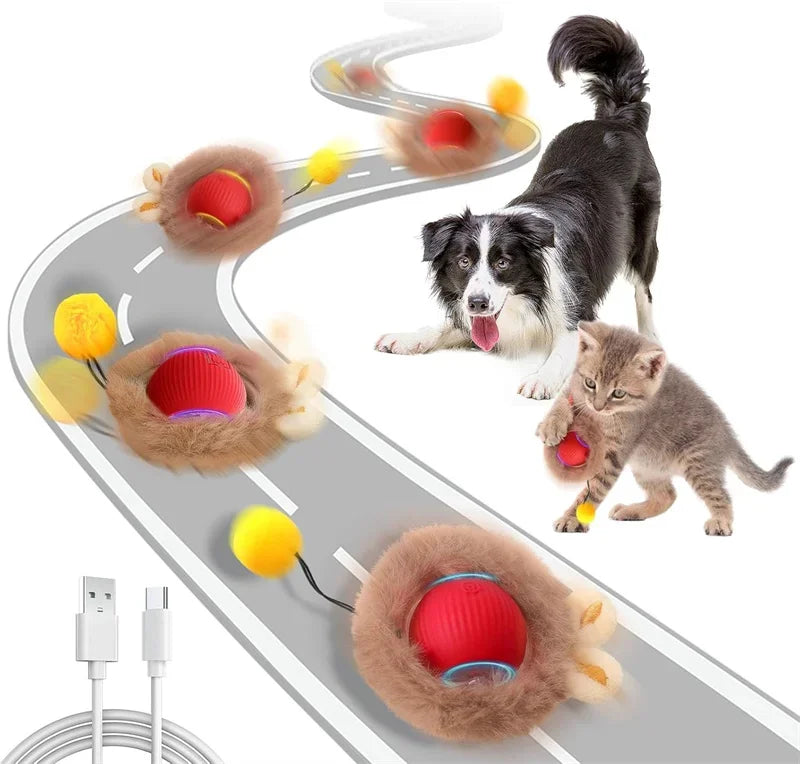 🐱 Smart Interactive Cat Toy Ball –  Motion Activated 🎮 Hide & Seek Fun   Indoor Play
