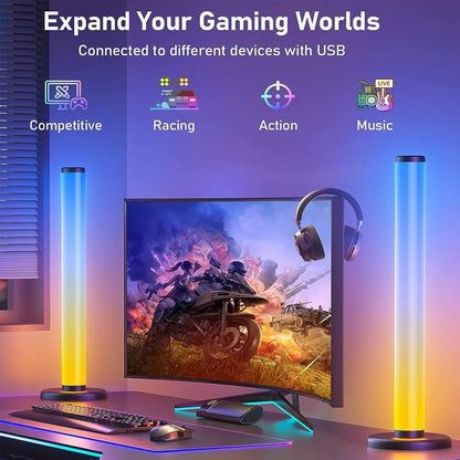 ✨ Smart LED Light Bar 360° RGB Ambient Lamp 🎮 TV Backlight & Music Sync