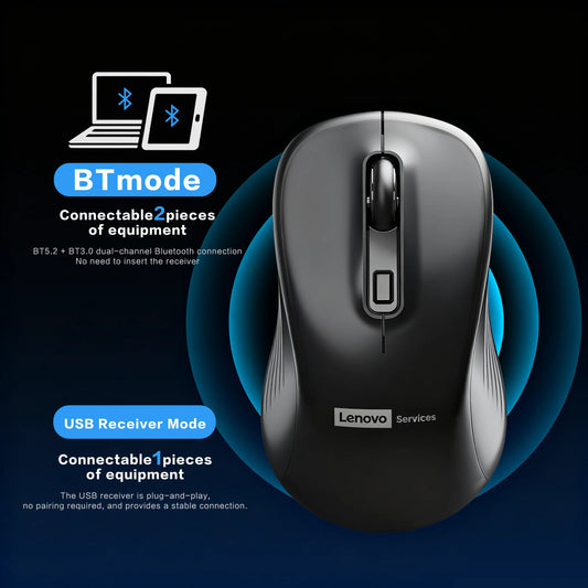 🖱️ Silent Wireless Ergonomic Mouse | 2.4GHz & Bluetooth 📡 | Adjustable DPI ⚡ | Office & Gaming Use 💼🎮
