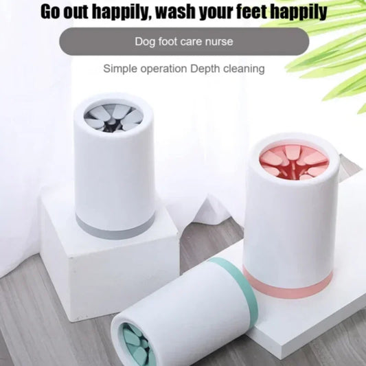 🐾 Pet Paw Cleaner Cup – 💧 Soft Silicone | 🧼 Quick Wash