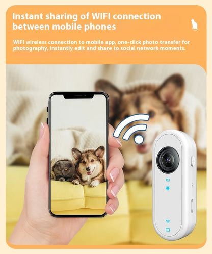 Cat & Dog Camera Collar – 🎥 HD 1080P Wi-Fi 💾 32G Card | USB Rechargeable  Pet Cam Gift