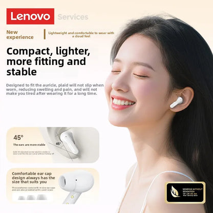 Lenovo LE209 Bluetooth 6.0 Earbuds 🎧 Hi-Fi Stereo | Noise-Cancelling TWS Headset