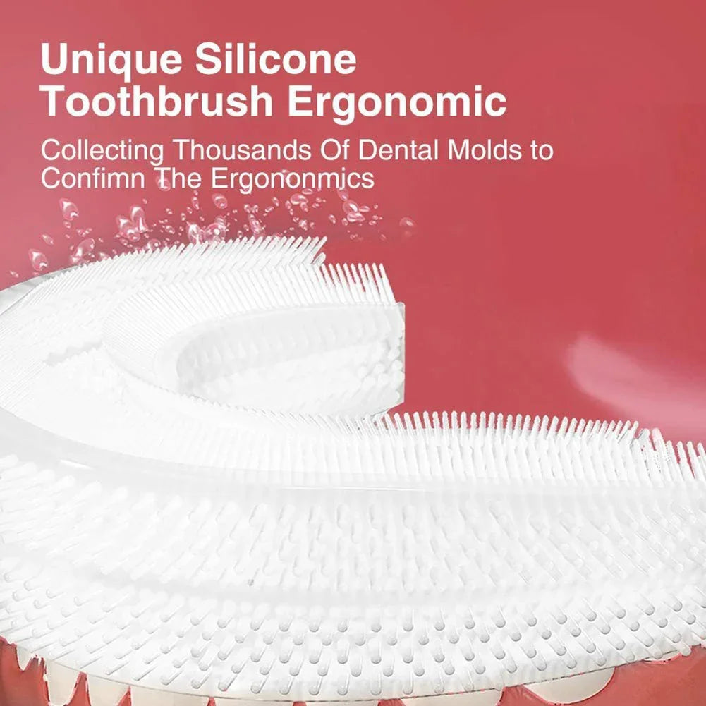 🦷 360° U-Shaped Ultrasonic Toothbrush | Smart Auto Cleaning ⚡ Whitening 🔋