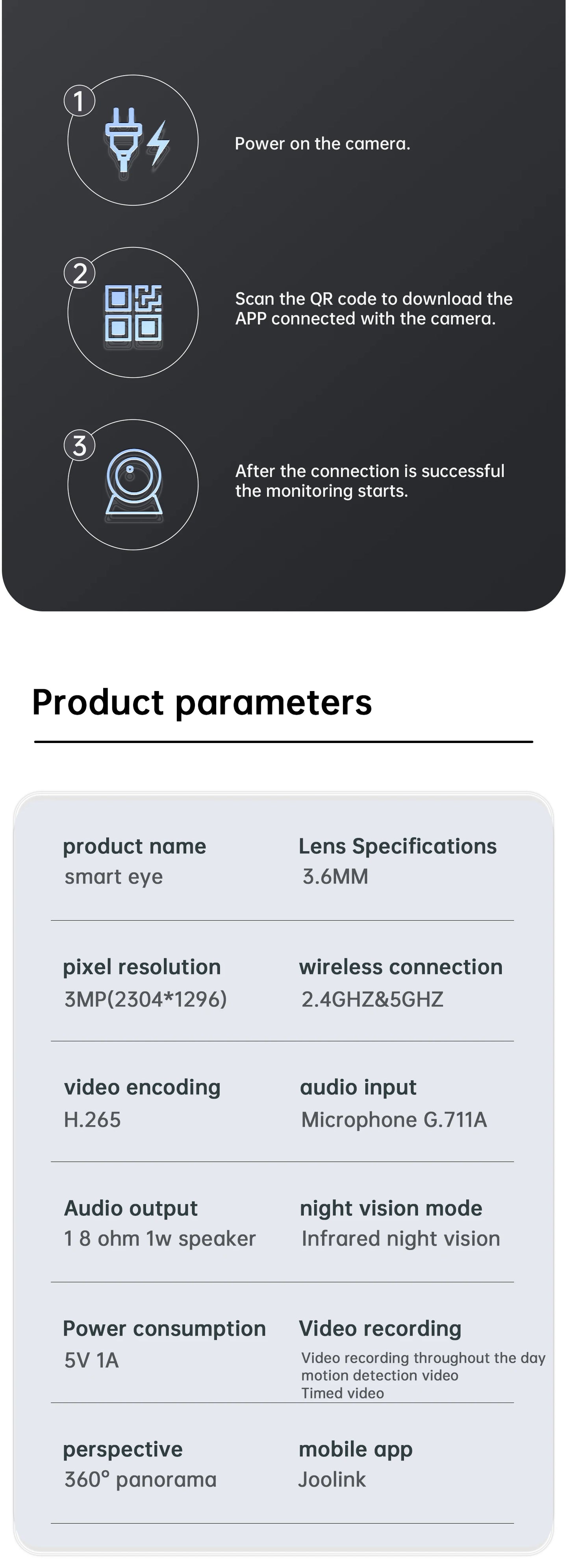 📡 Lenovo Smart 3MP PTZ WiFi Camera 🎥 Indoor CCTV | Motion Alerts, 5G, Night Vision