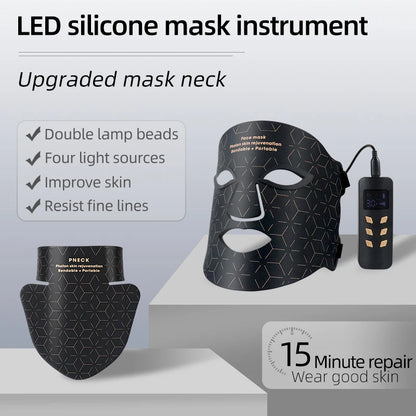 "LED Photon Therapy Infrared Mask – Skin Rejuvenation & Brightening Device ✨"