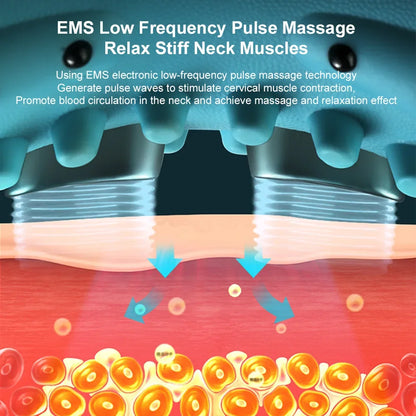 Therapy  💆‍♀️ Smart Cervical Traction & Heating Neck Massager Pillow