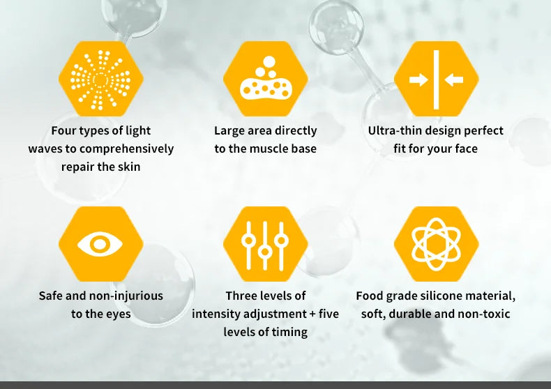 "LED Photon Therapy Infrared Mask – Skin Rejuvenation & Brightening Device ✨"