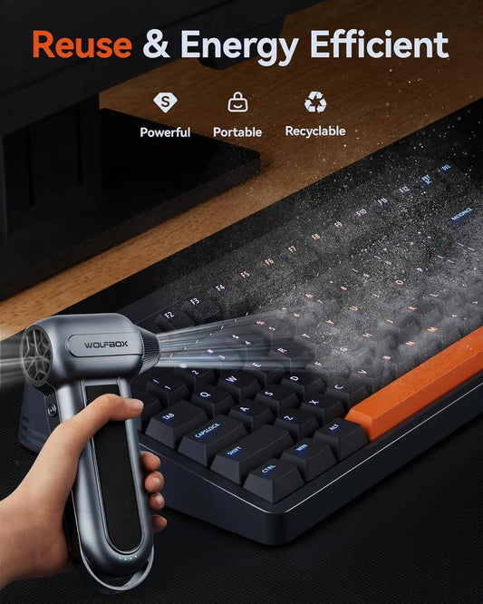 💨 150,000RPM Cordless Air Duster | Brushless Motor ⚡ | 3-Speed Adjustable 🌪️ | Electronics & Home Cleaning 🖥️🚗