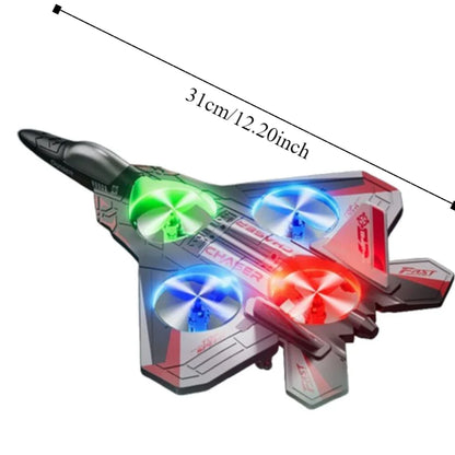 ⚡️4-Motor RC Foam Jet Fighter ✈️ | Gravity-Sensing, Stunt-Ready & Rechargeable