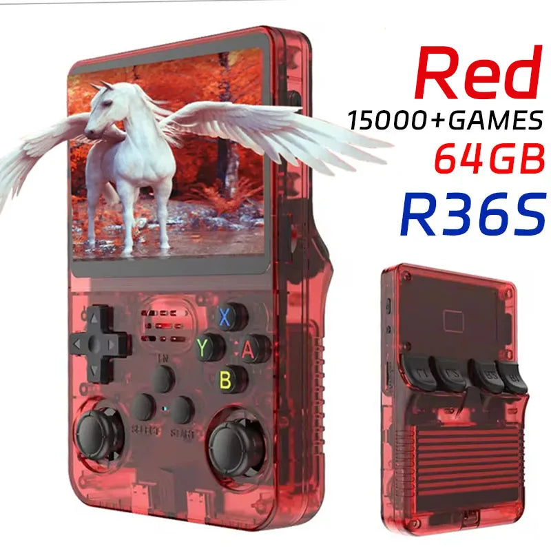 WDYQJE R36S Handheld Game Console 🎮64GB / 128GB 15000 Games
