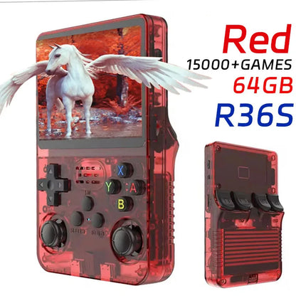 WDYQJE R36S Handheld Game Console 🎮64GB / 128GB 15000 Games