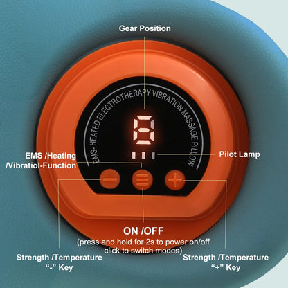 Therapy  💆‍♀️ Smart Cervical Traction & Heating Neck Massager Pillow