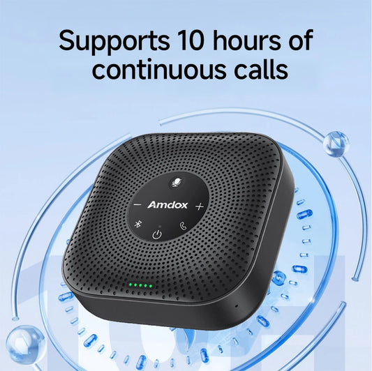 🎤 360° Wireless Conference Speakerphone | Omni‑Directional Mics 🎧 | Audio Pickup 🔊 | Bluetooth & USB 📡