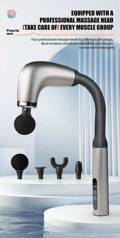 ⚡ Electric Fascia Gun Massager – Deep Muscle Relaxation for Fitness & Recovery 💪