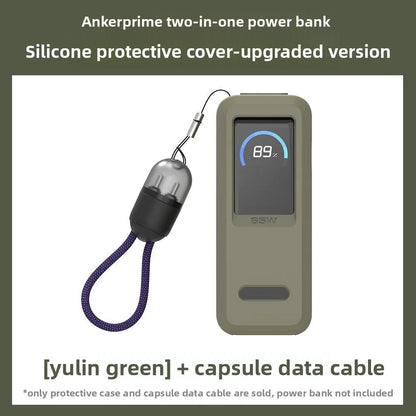 "Silicone Protective Case for Anker Prime 9600mAh 65W 🔋🛡️