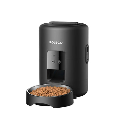 🐶🐱 ROJECO Smart Pet Feeder – 📱 Wi-Fi Remote | 🍽️ Automatic Dog & Cat Dispenser