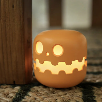 👻 Cute Ghost Night Light 💡 Rechargeable Halloween Cartoon Lamp | Kids Bedside Light & Room Décor