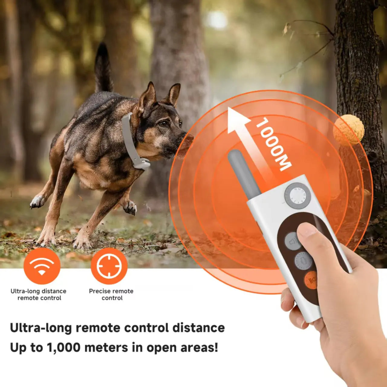 🐶 Smart Dog Trainer  📡 Remote Control  🎙️ Voice Record  Waterproof  Rechargeable